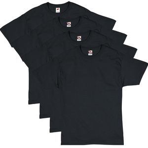 NWT Hanes 4-pack Black Short Sleeve T-shirt 4XL